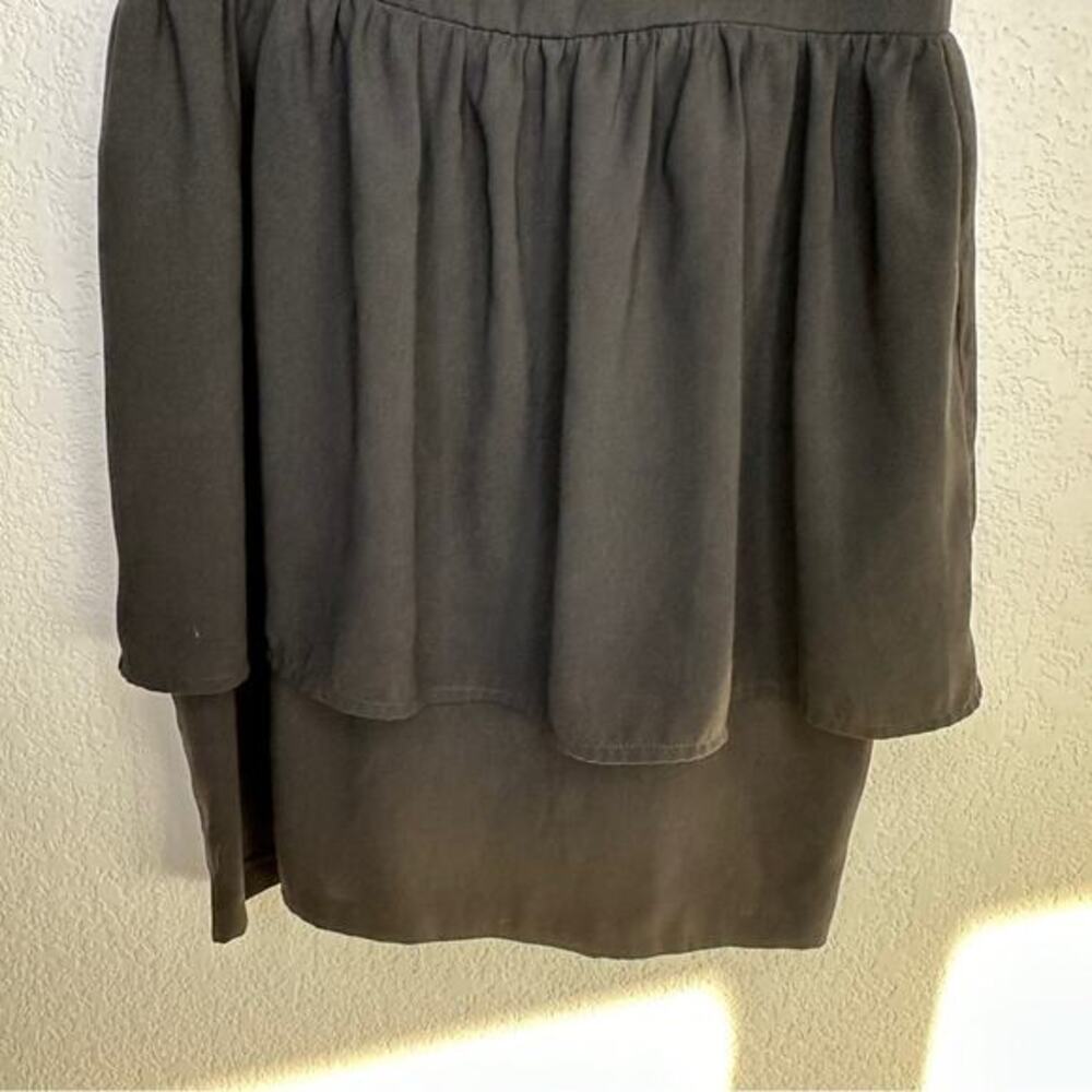 H&M Peplum Black dress Sleeveless Sz 12 - Picture 8 of 9